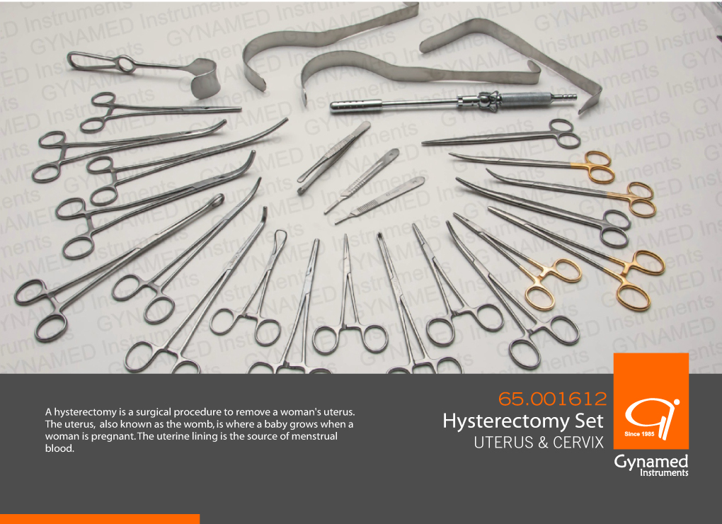 GYNAMED Hysterectomy Set,