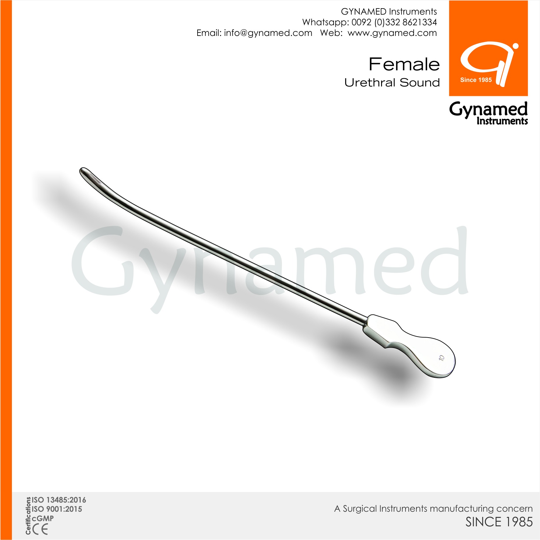 Gynamed - GynaMed Urethral Sounds