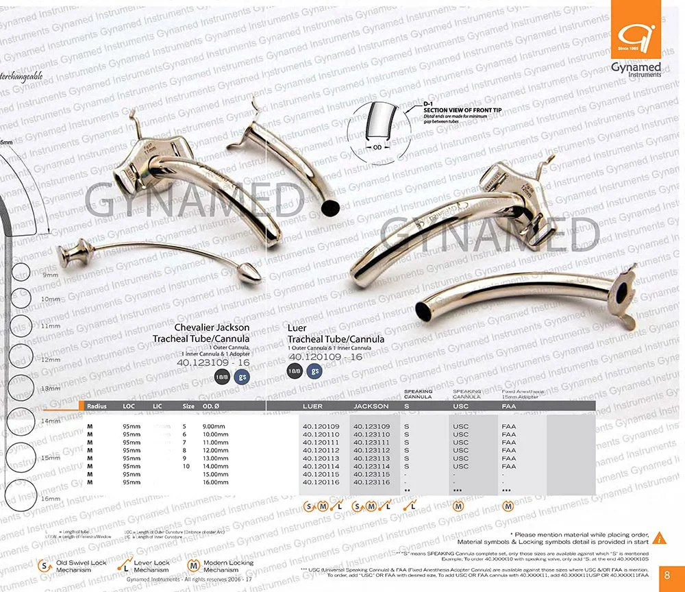 JACKSON TRACHEAL Tube, Radius 