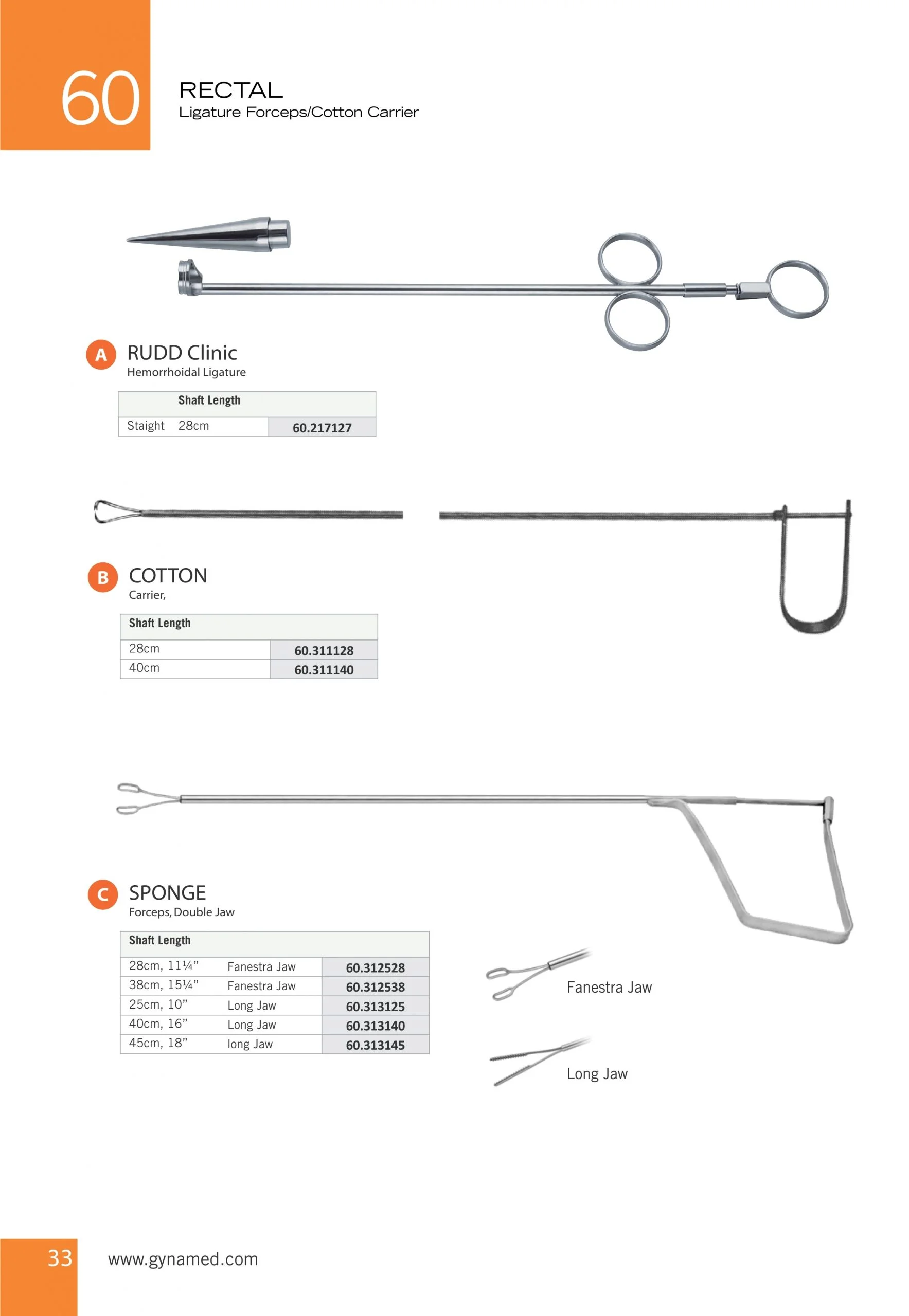 SPONGE Forceps, Double Jaws,