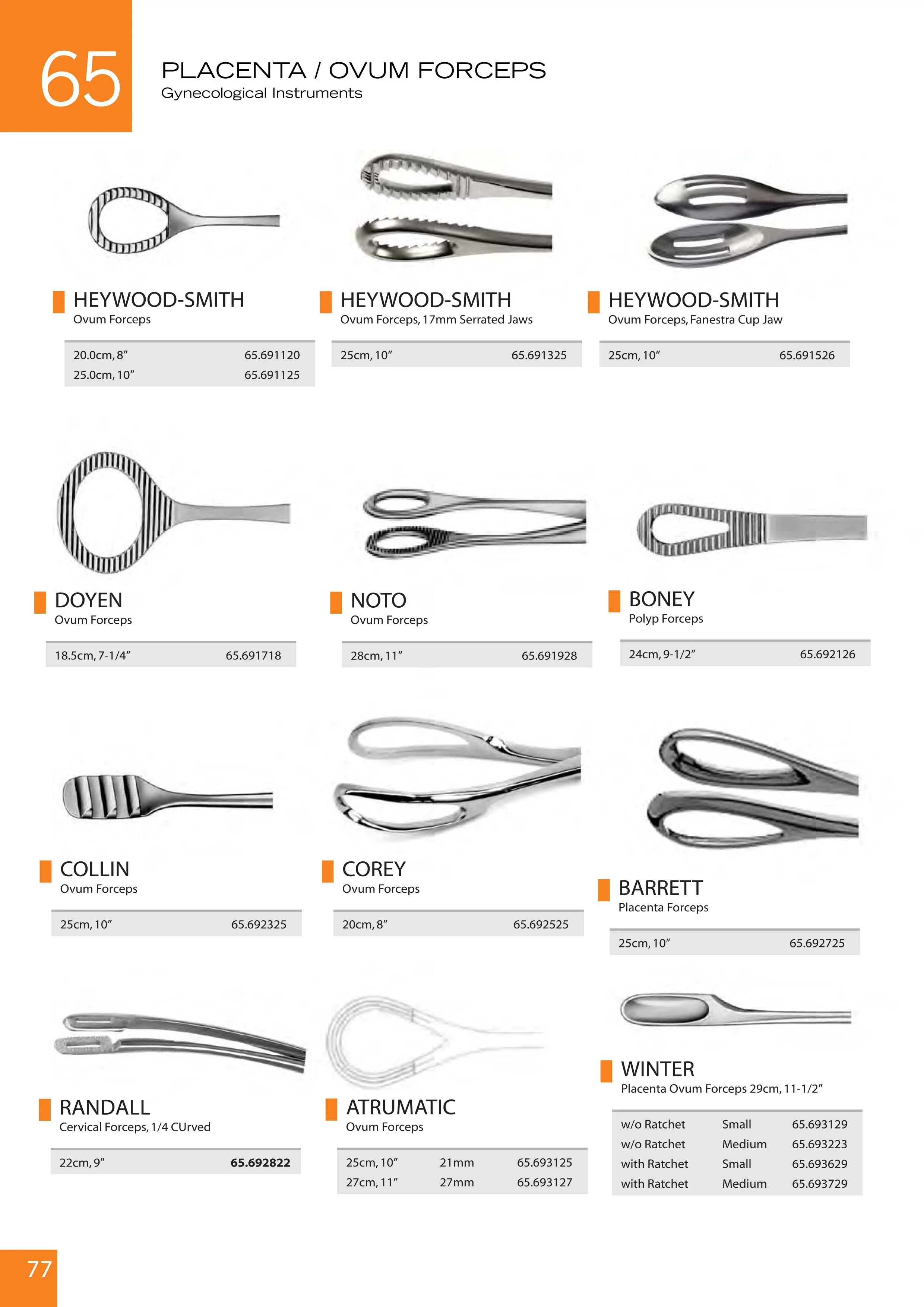 GynaMed Corey Ovum Forcep