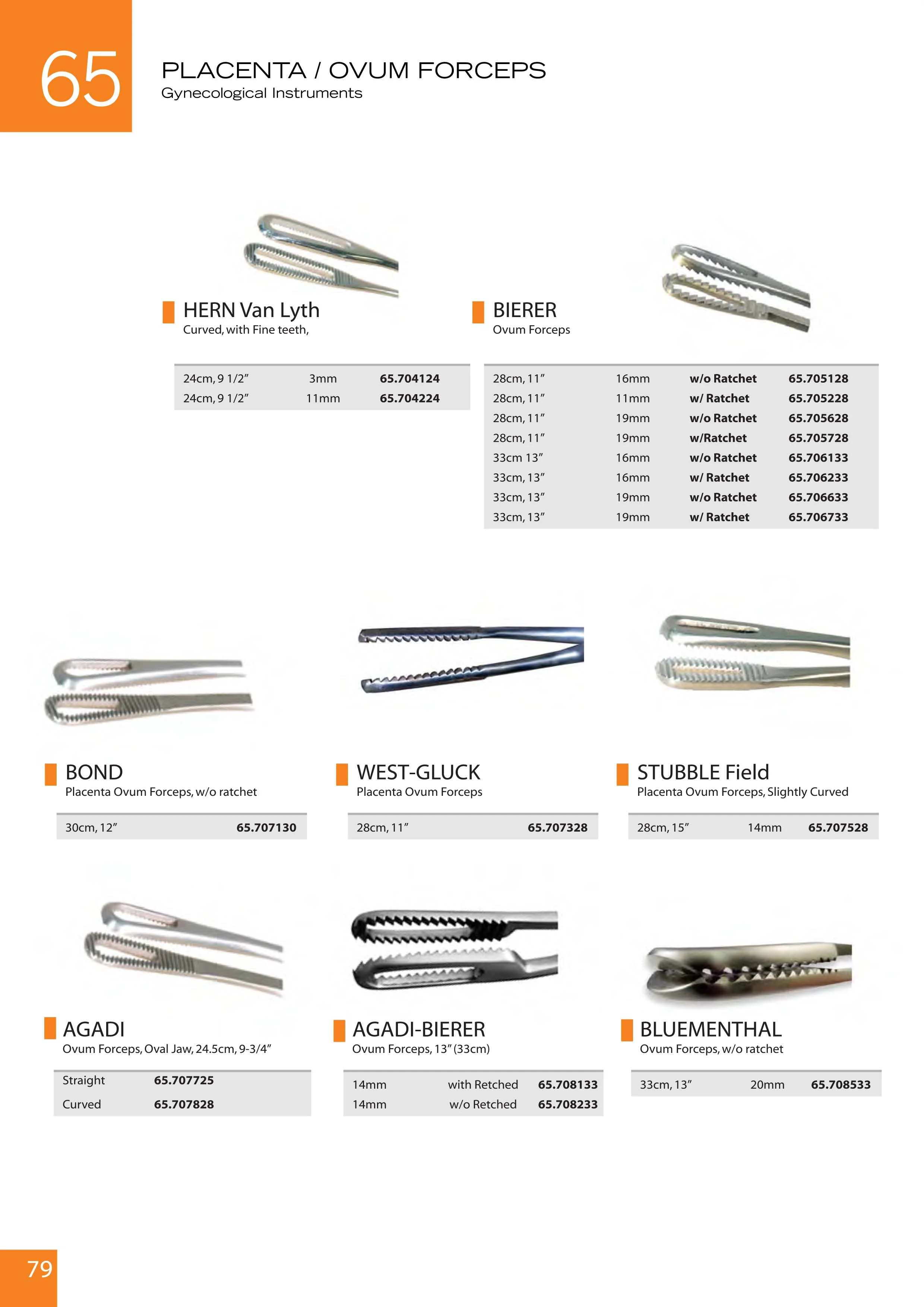 GynaMed Bond Placenta Ovum Forceps